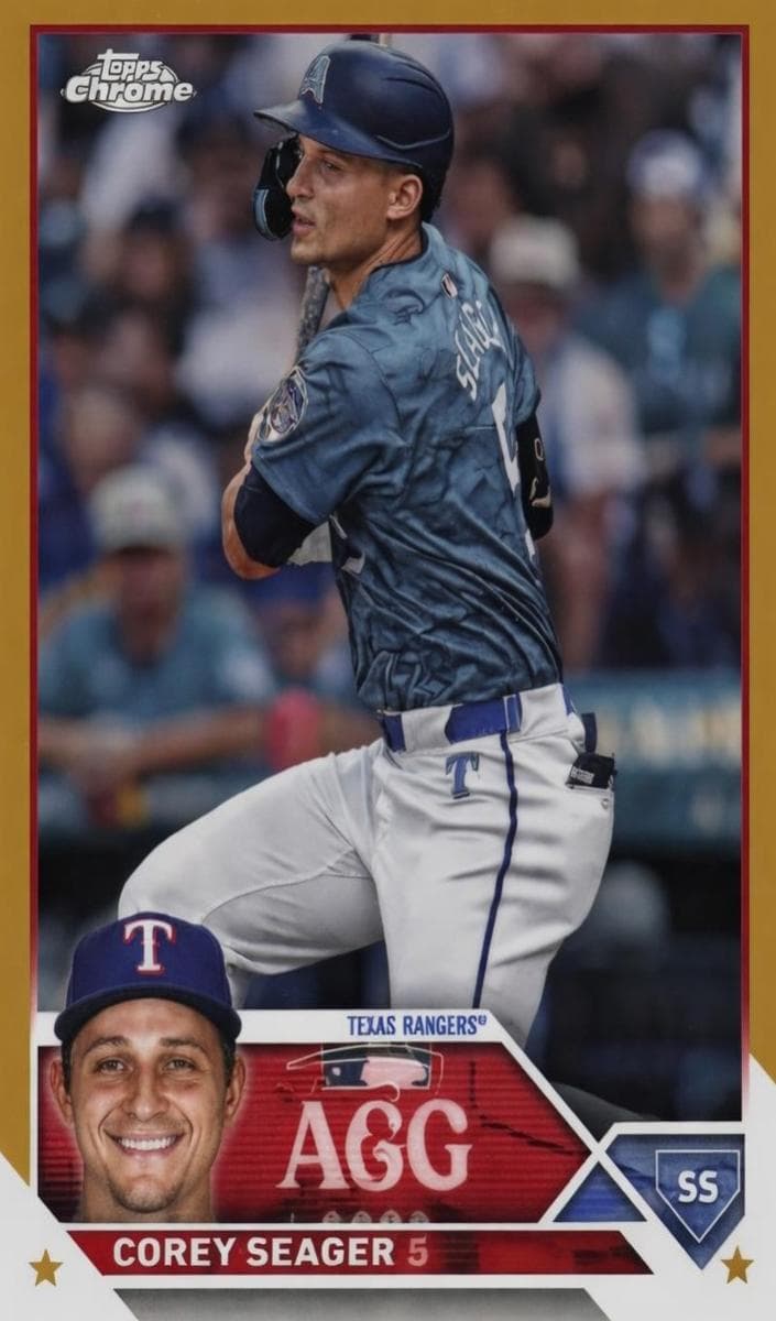 Corey Seager 2023 topps Topps Chrome Update