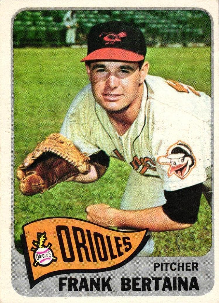 Frank Bertaina 1965 topps Topps