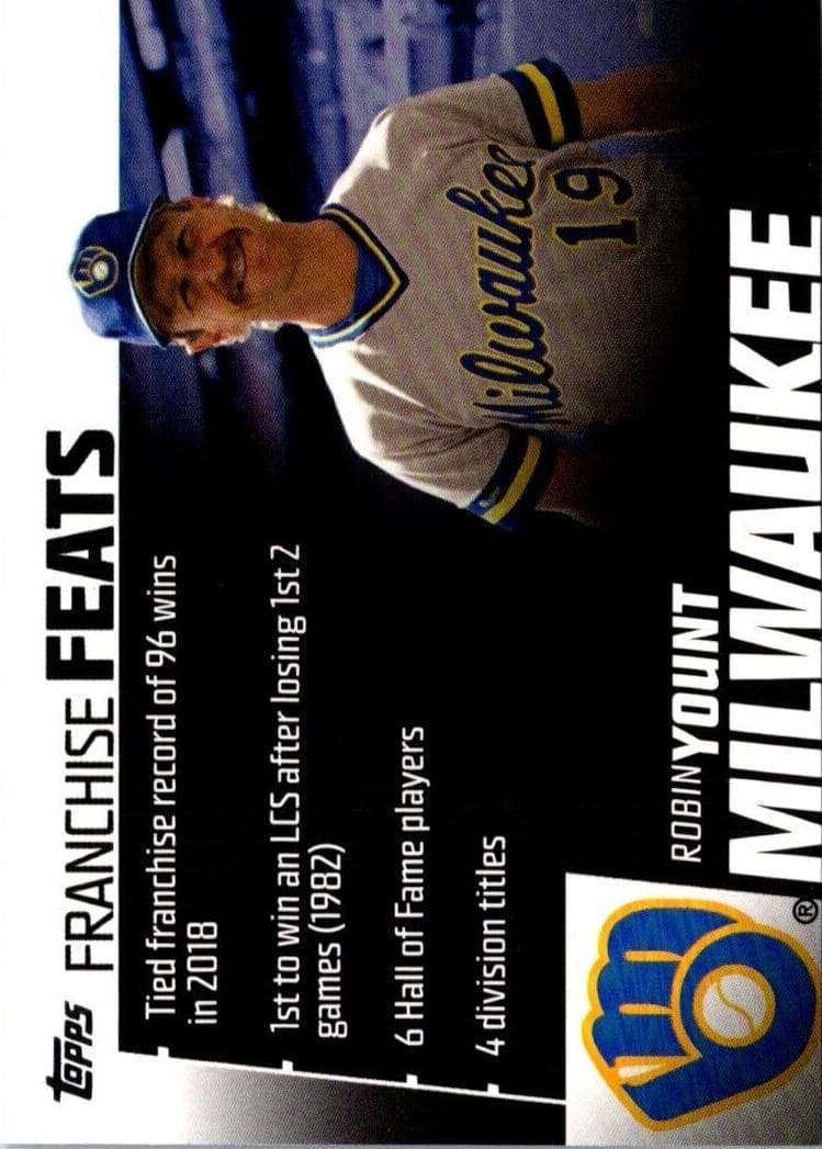 Robin Yount 2019 topps Topps