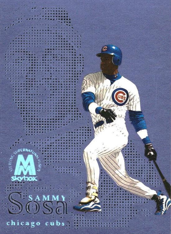 Sammy Sosa 1999 fleer SkyBox Molten Metal