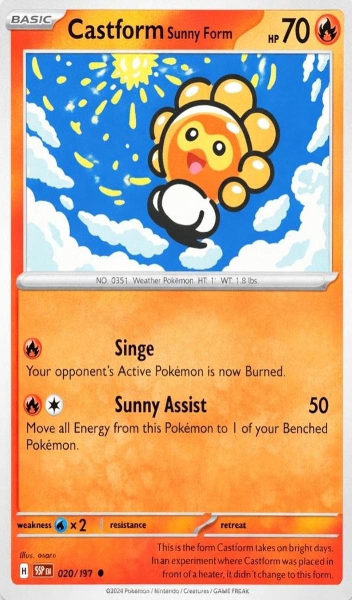 Castform Sunny Form 2024 Pokemon