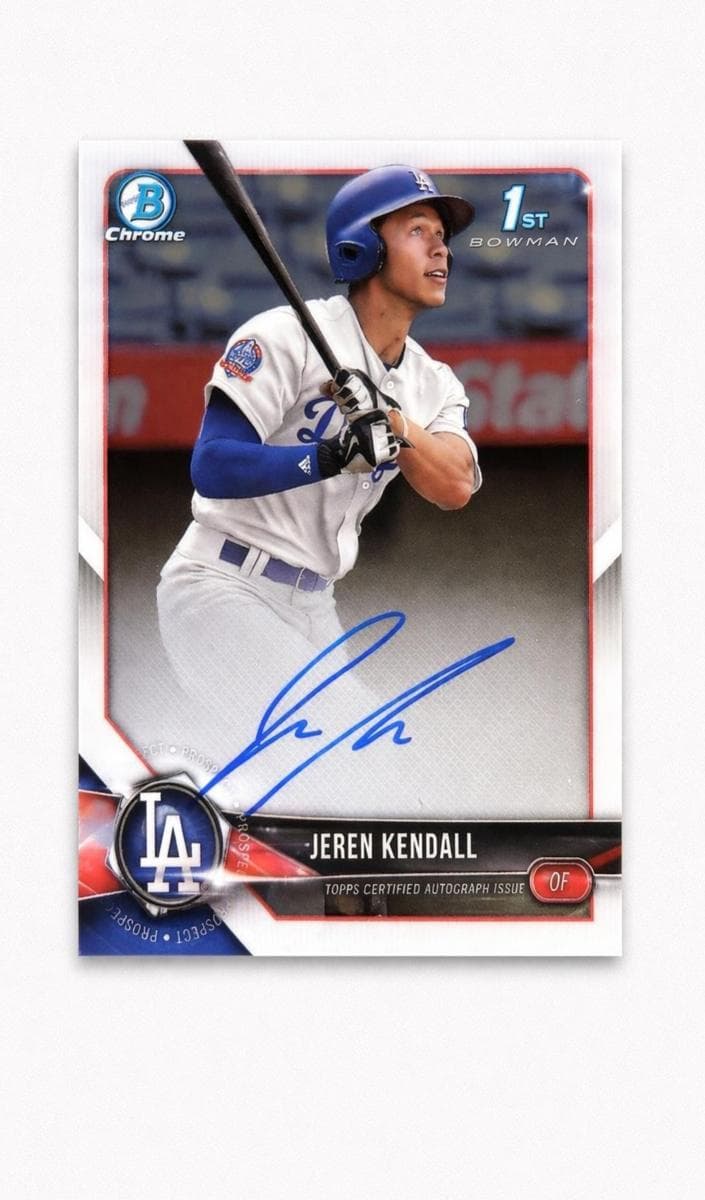 Jeren Kendall trading card