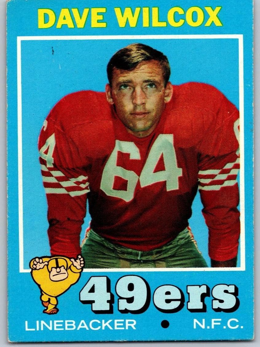 Dave Wilcox 1971 topps Topps