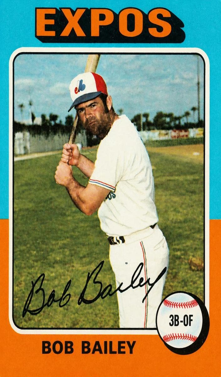 Bob Bailey 1975 topps Topps