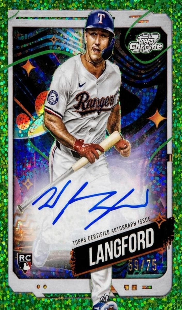 Wyatt Langford 2024 topps Topps Cosmic Chrome