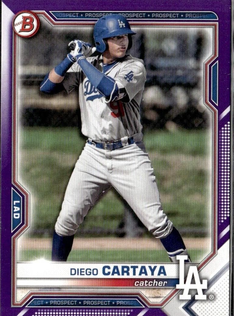 Diego Cartaya 2021 bowman Bowman Draft