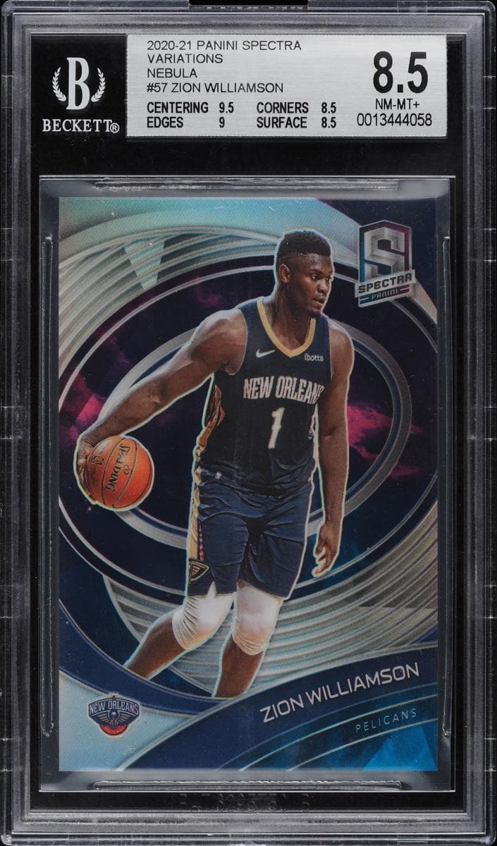 Zion Williamson 2020 panini Panini Spectra