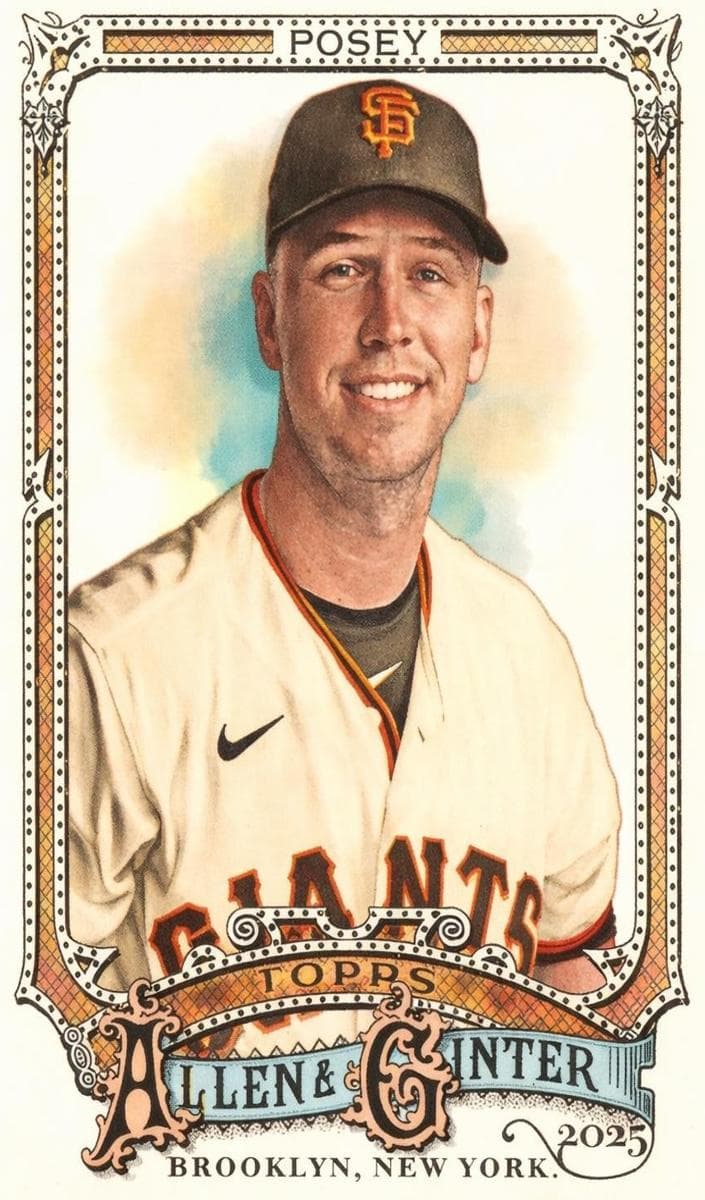 Buster Posey 2025 topps Topps Allen & Ginter X
