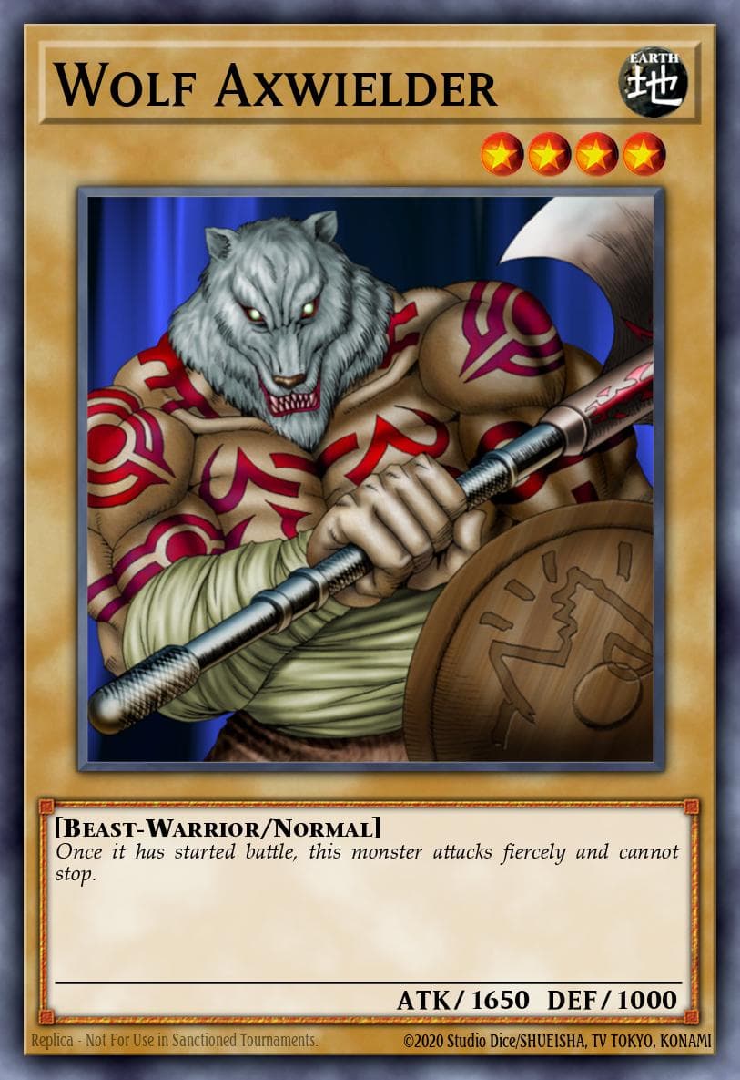 Wolf Axwielder 2001 Yu-Gi-Oh! Japanese Mythological Age