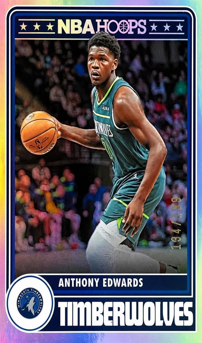 Anthony Edwards 2023 panini Hoops Winter