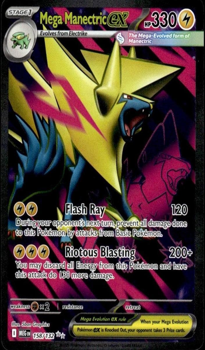 Mega Manectric ex trading card