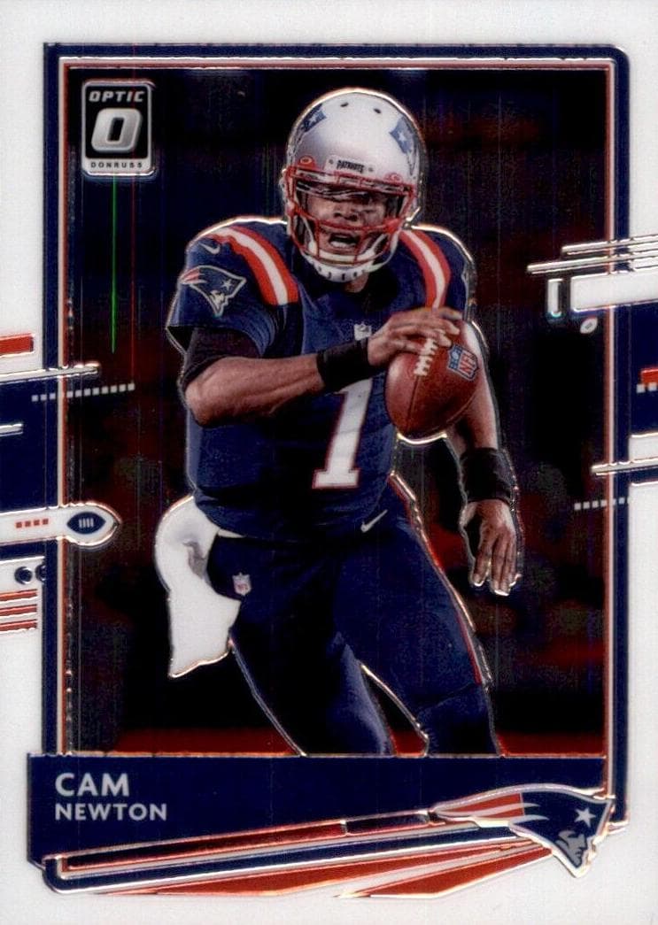 Cam Newton 2020 panini Donruss Optic