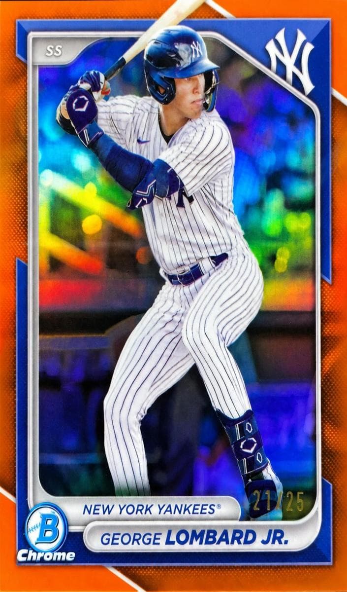 George Lombard Jr. 2024 bowman Bowman Draft Chrome