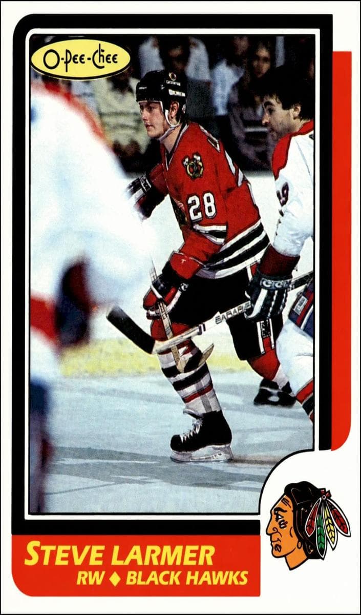 Steve Larmer 1986 topps O-Pee-Chee