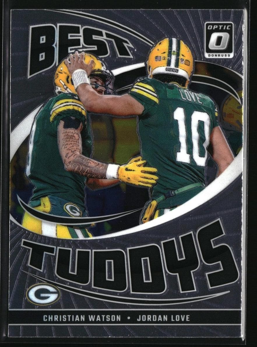 Christian Watson / Jordan Love 2024 panini Donruss Optic