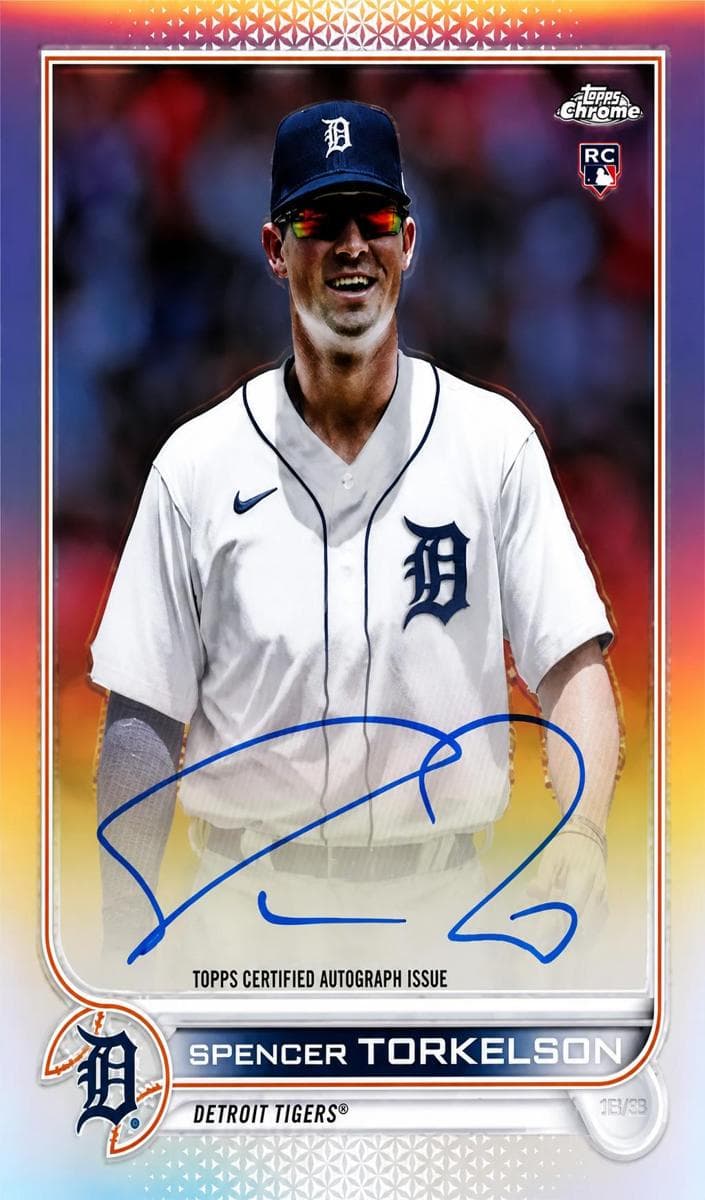 Spencer Torkelson 2022 topps Topps Chrome