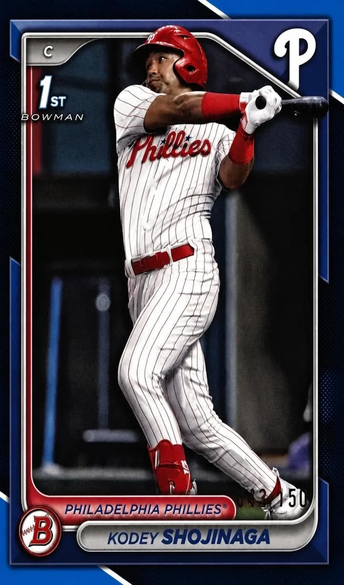 Kodey Shojinaga trading card