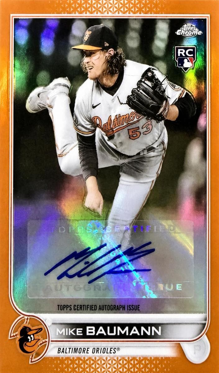 Mike Baumann 2022 topps Topps Chrome Update