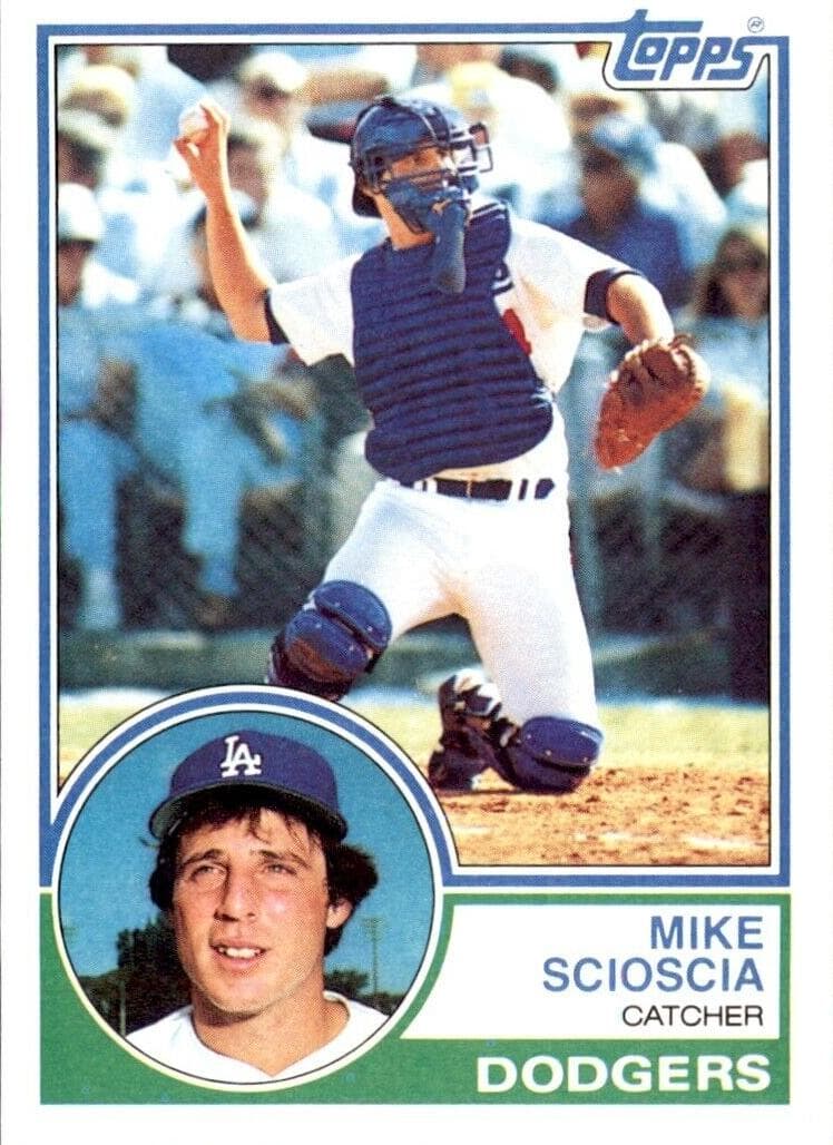 Mike Scioscia trading card