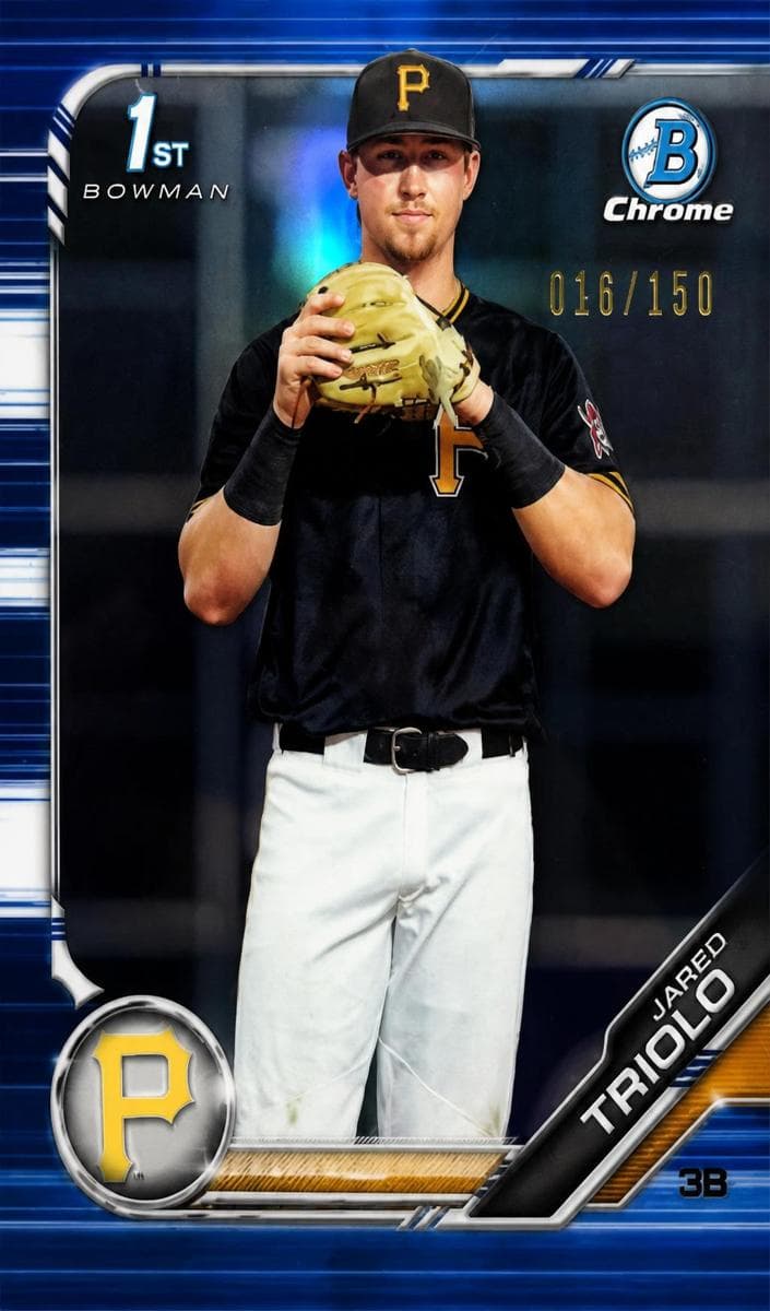 Jared Triolo 2019 bowman Bowman Draft Sapphire Edition