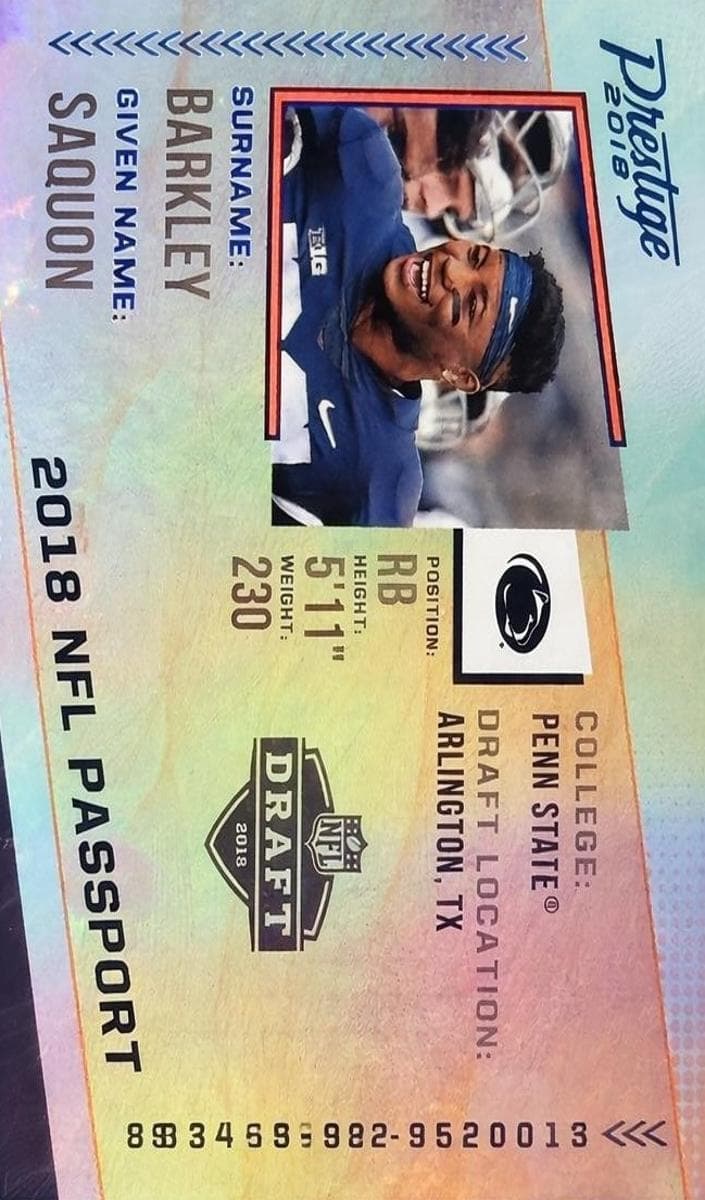 Saquon Barkley 2018 panini