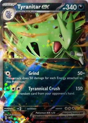 Tyranitar EX trading card
