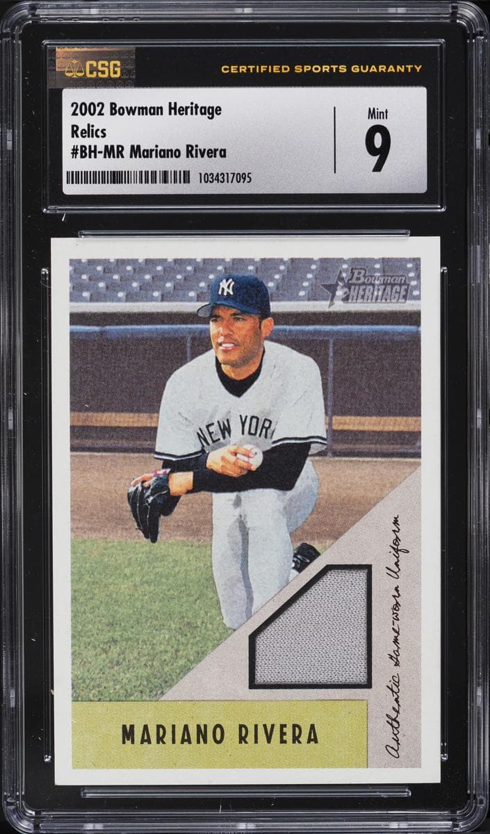 Mariano Rivera 2002 bowman Bowman Heritage