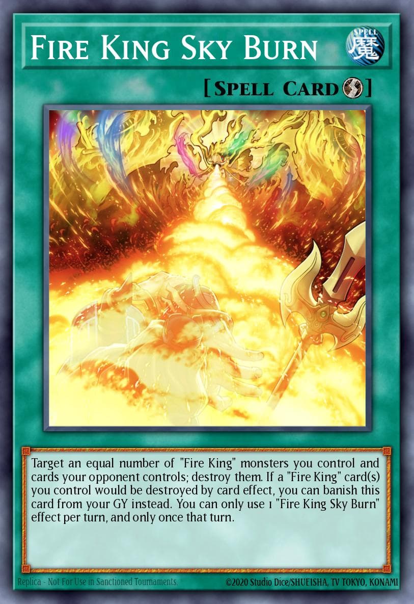 Fire King Sky Burn 2023 Yu-Gi-Oh! Structure Deck: Fire Kings