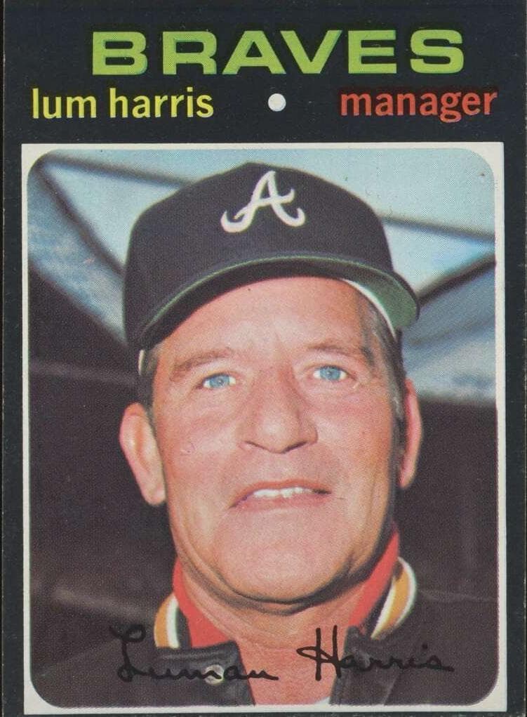 Lum Harris 1971 topps Topps