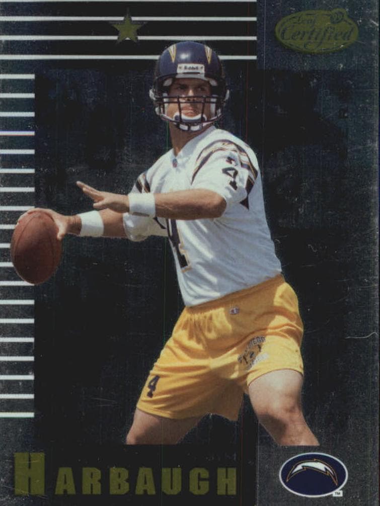 Jim Harbaugh 1999 leaf Leaf Certified