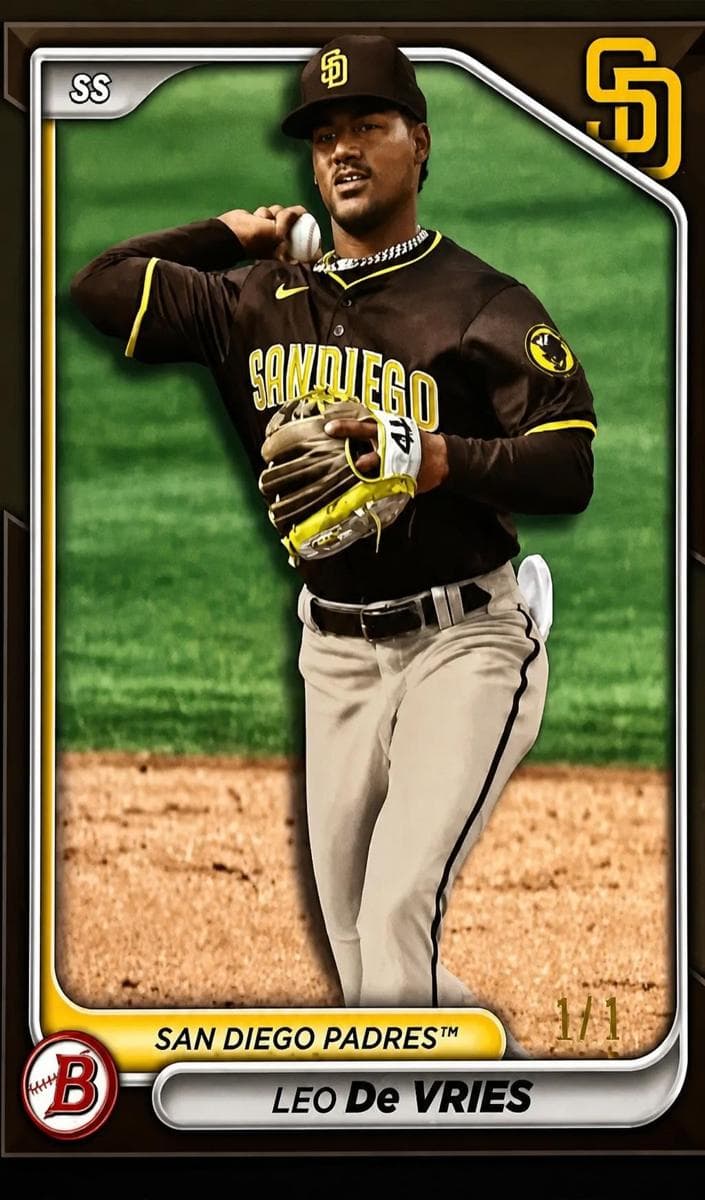 Leo De Vries 2024 bowman Bowman Draft