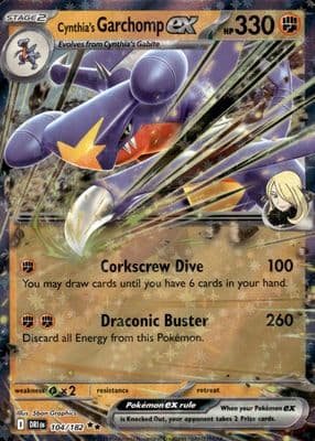 Cynthia's Garchomp Ex #104