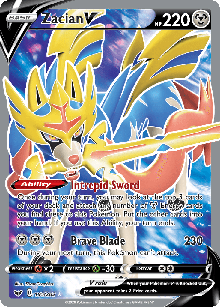 Zacian V 2020 Pokemon