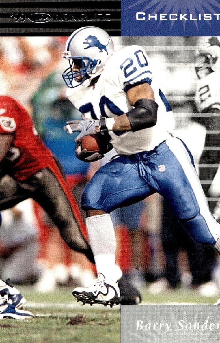 Barry Sanders 1999 panini Donruss