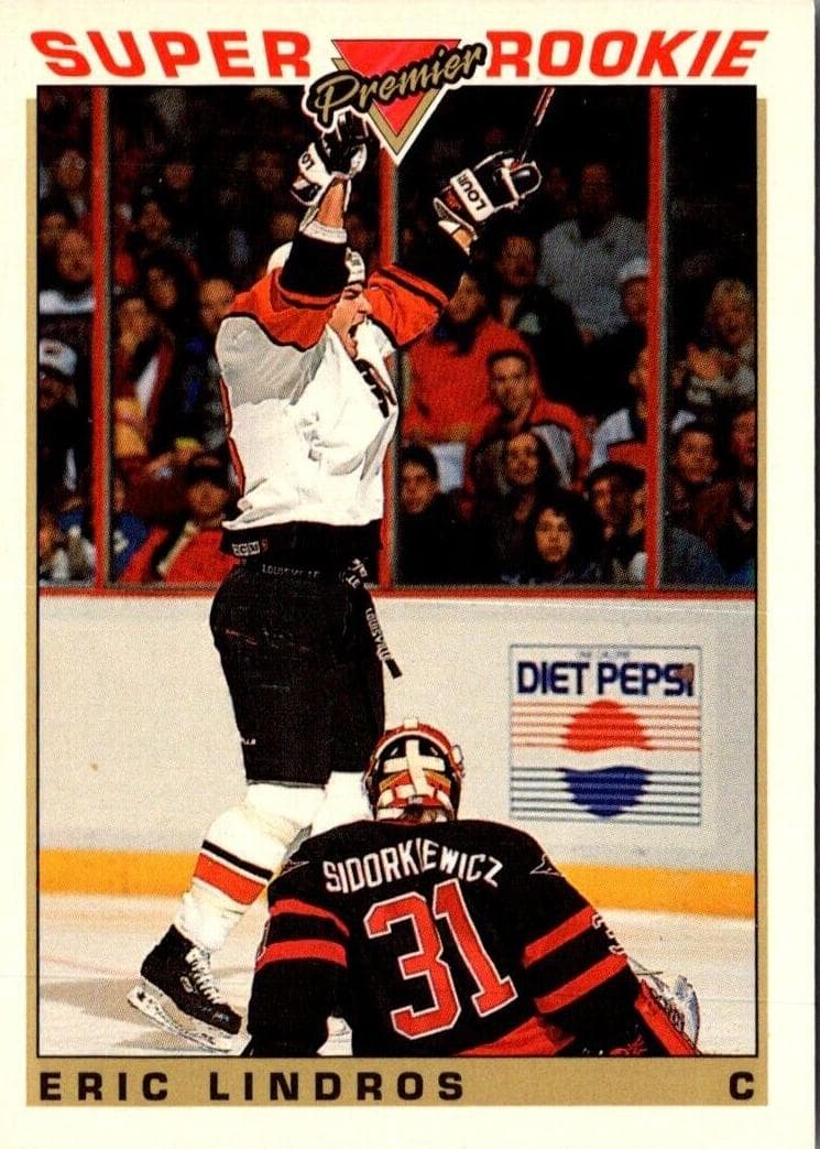 Eric Lindros 1993 topps O-Pee-Chee Premier