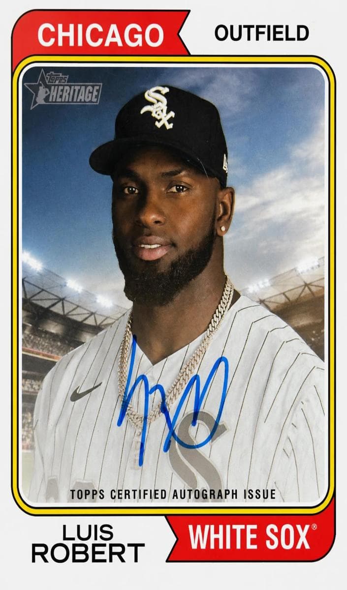Luis Robert 2023 topps Topps Heritage