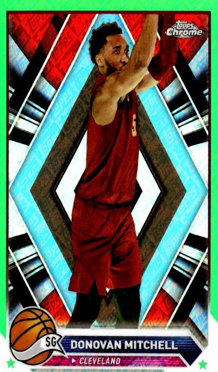 Donovan Mitchell 2023 topps Topps Chrome