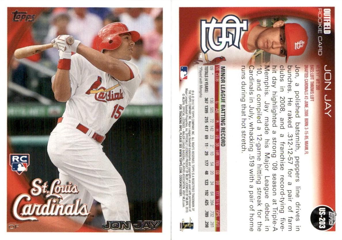 Jon Jay 2010 topps