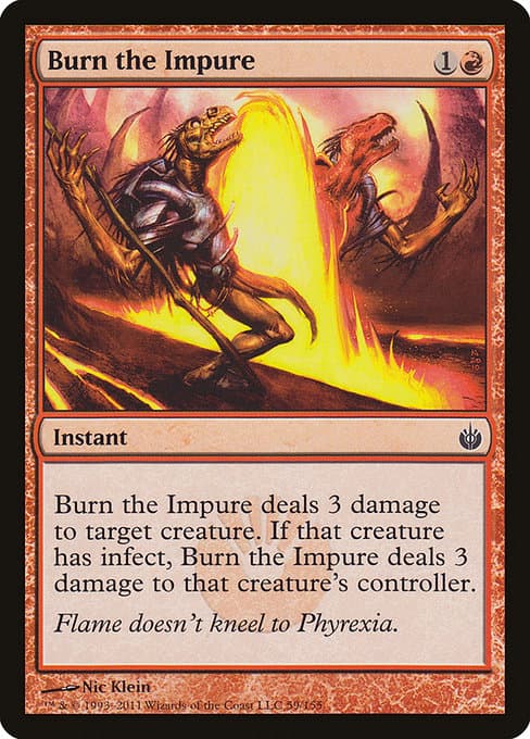 Burn the Impure 2011 Magic: The Gathering Mirrodin Besieged