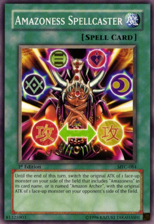 Amazoness Spellcaster 2003 Yu-Gi-Oh! Magician's Force 1st Edition