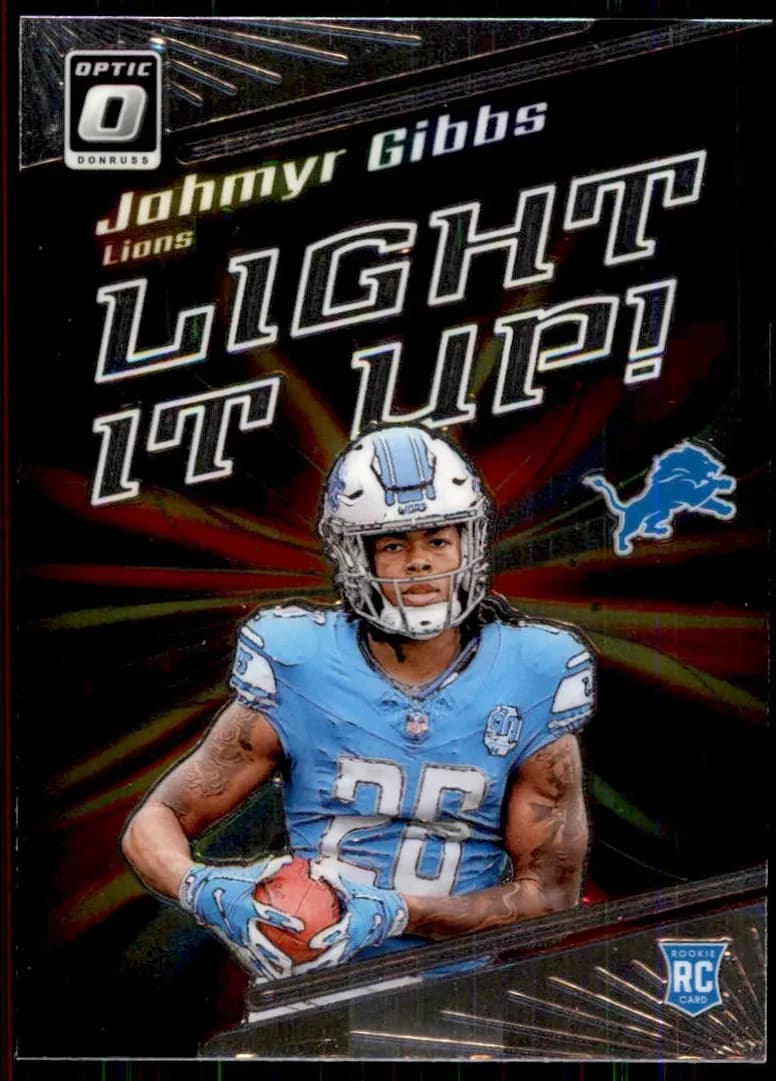 Jahmyr Gibbs 2023 panini Panini Donruss Optic