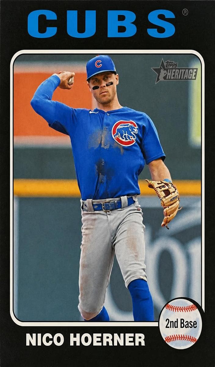 Nico Hoerner 2024 topps Topps Heritage