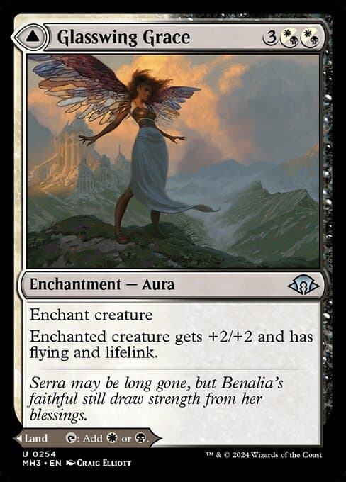 Glasswing Grace // Age-Graced Chapel 2024 Magic: The Gathering Modern Horizons 3