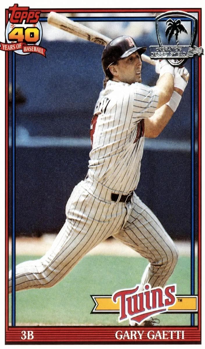 Gary Gaetti 1991 topps Topps