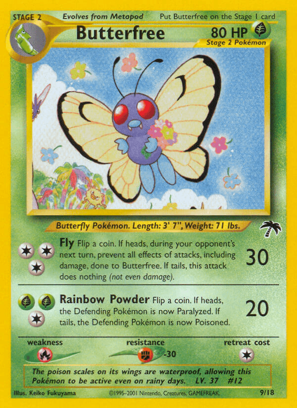 Butterfree 2001 Pokemon Southern Islands
