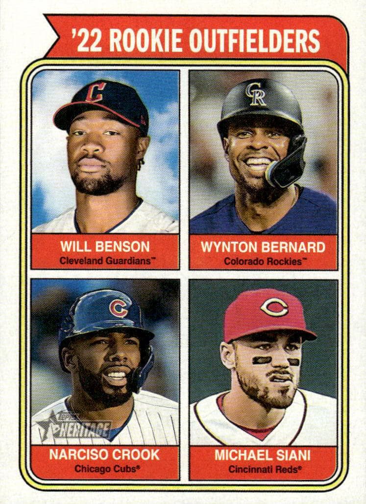 '22 Rookie Outfielders (Will Benson / Wynton Bernard / Narciso Crook / Michael Siani) #494