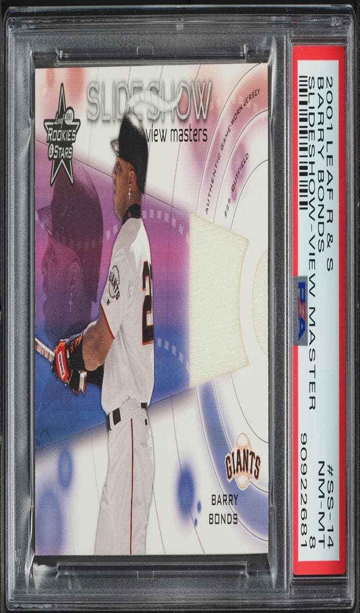 Barry Bonds 2001 leaf Leaf Rookies & Stars