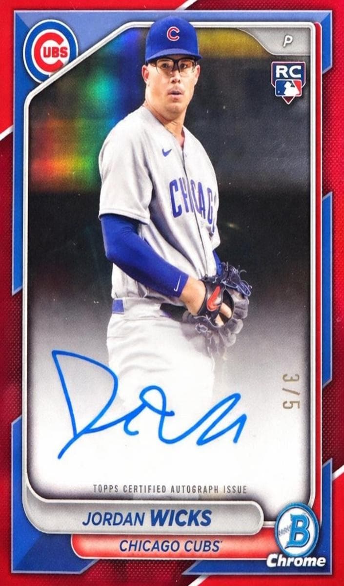 Jordan Wicks 2024 bowman Bowman Chrome