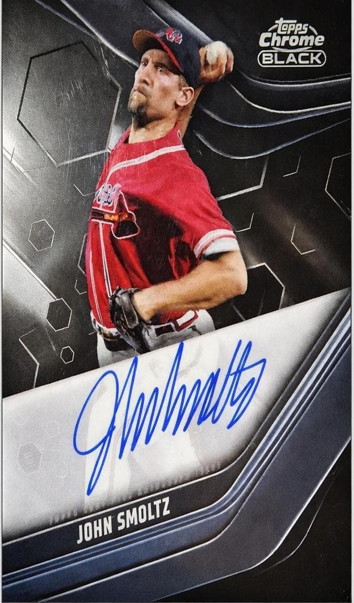 John Smoltz 2023 topps Topps Chrome Black