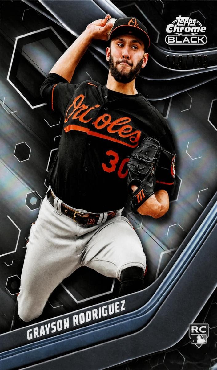 Grayson Rodriguez 2023 topps Topps Chrome Black